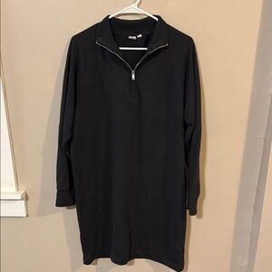 EUC GAP Oversized Sweatshirt Quarter Zip Dress